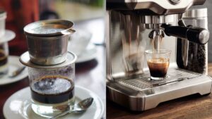 Sự khác biệt giữa cà phê pha máy và cà phê pha phin. Loại nào ngon hơn? su-khac-biet-giua-ca-phe-pha-may-va-ca-phe-pha-phin-loai-nao-avt-1200×676